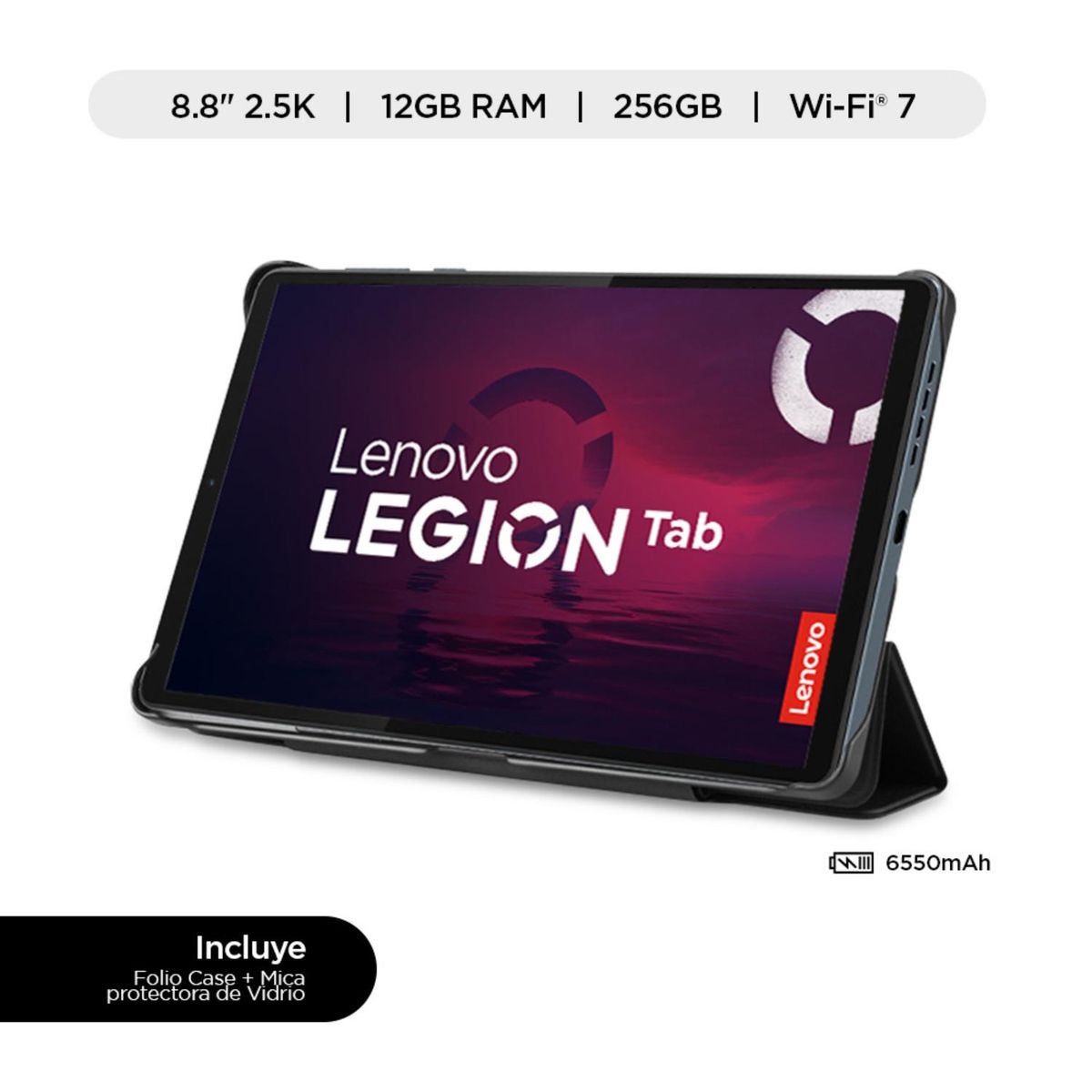 LENOVO - Tablet Lenovo Legion Tab Qualcomm Snapdragon 8 12gb Ram 256gb 8.8" 2.5k 165hz.