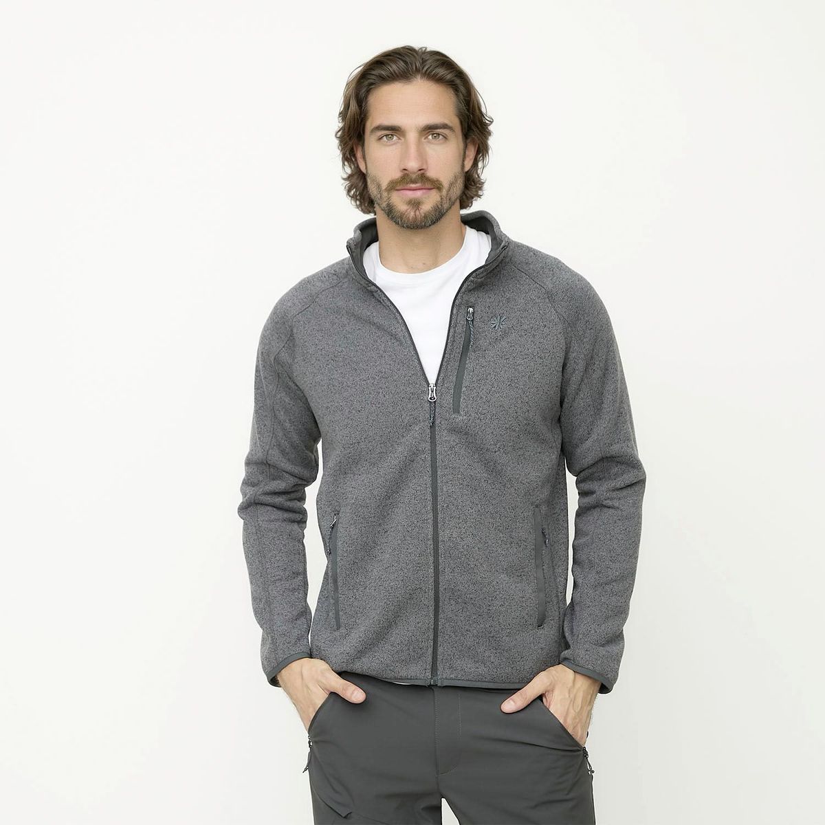 MOUNTAIN GEAR - Casaca Polar Deportiva Outdoor Hombre Mountain Gear