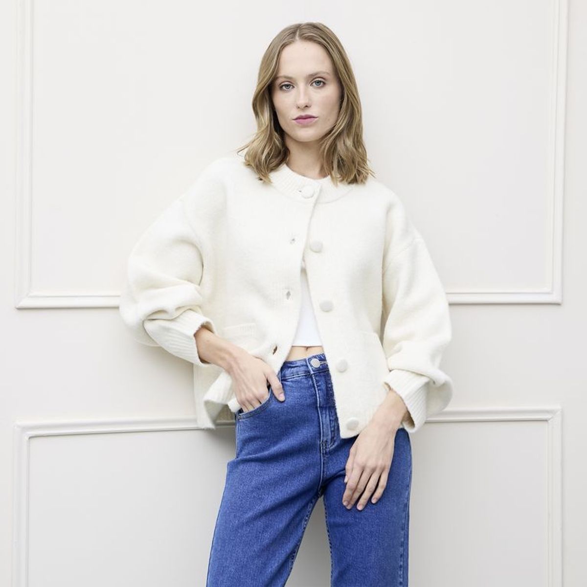 BASEMENT - Cardigan Mujer Basement