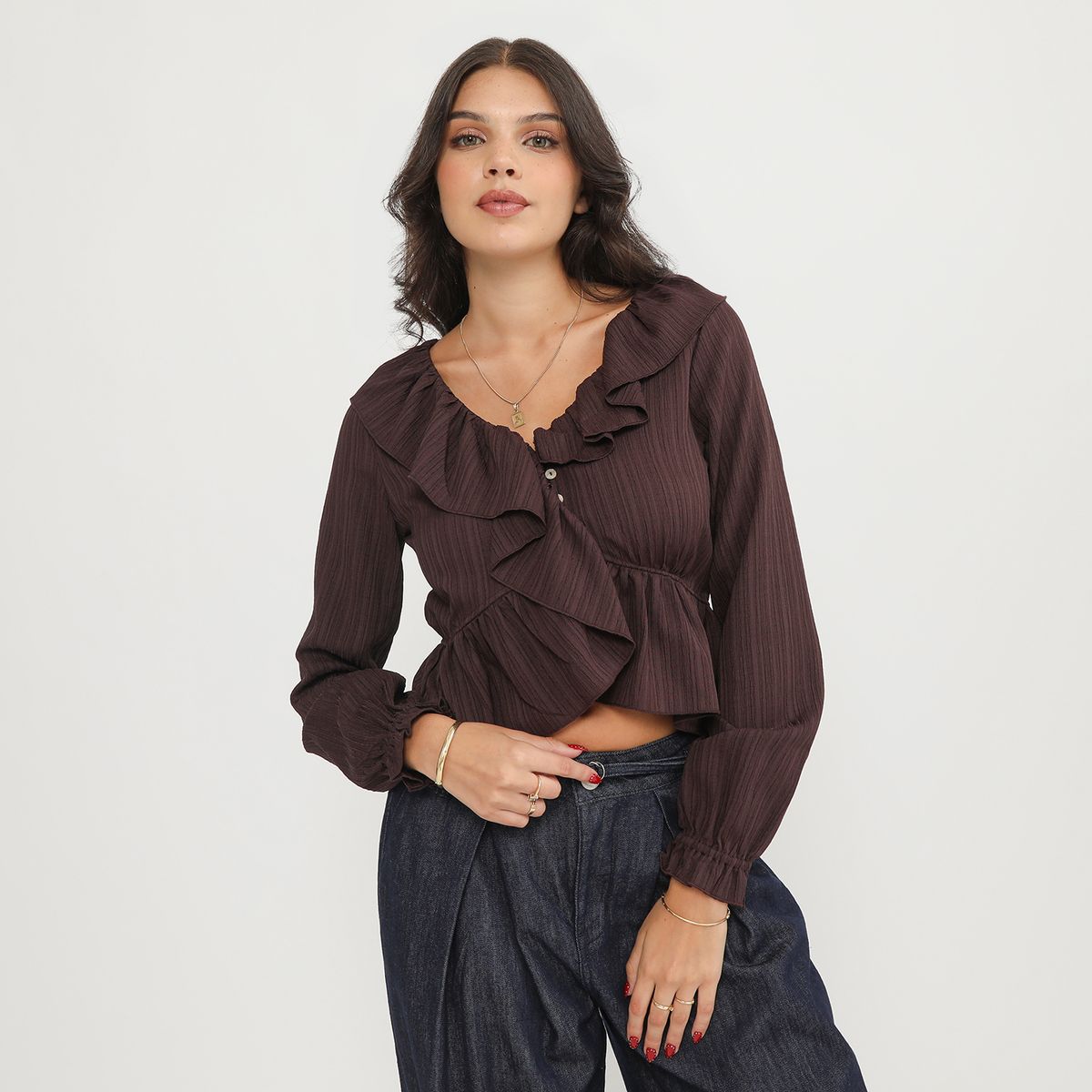 SYBILLA - Blusa Manga Larga Mujer Sybilla