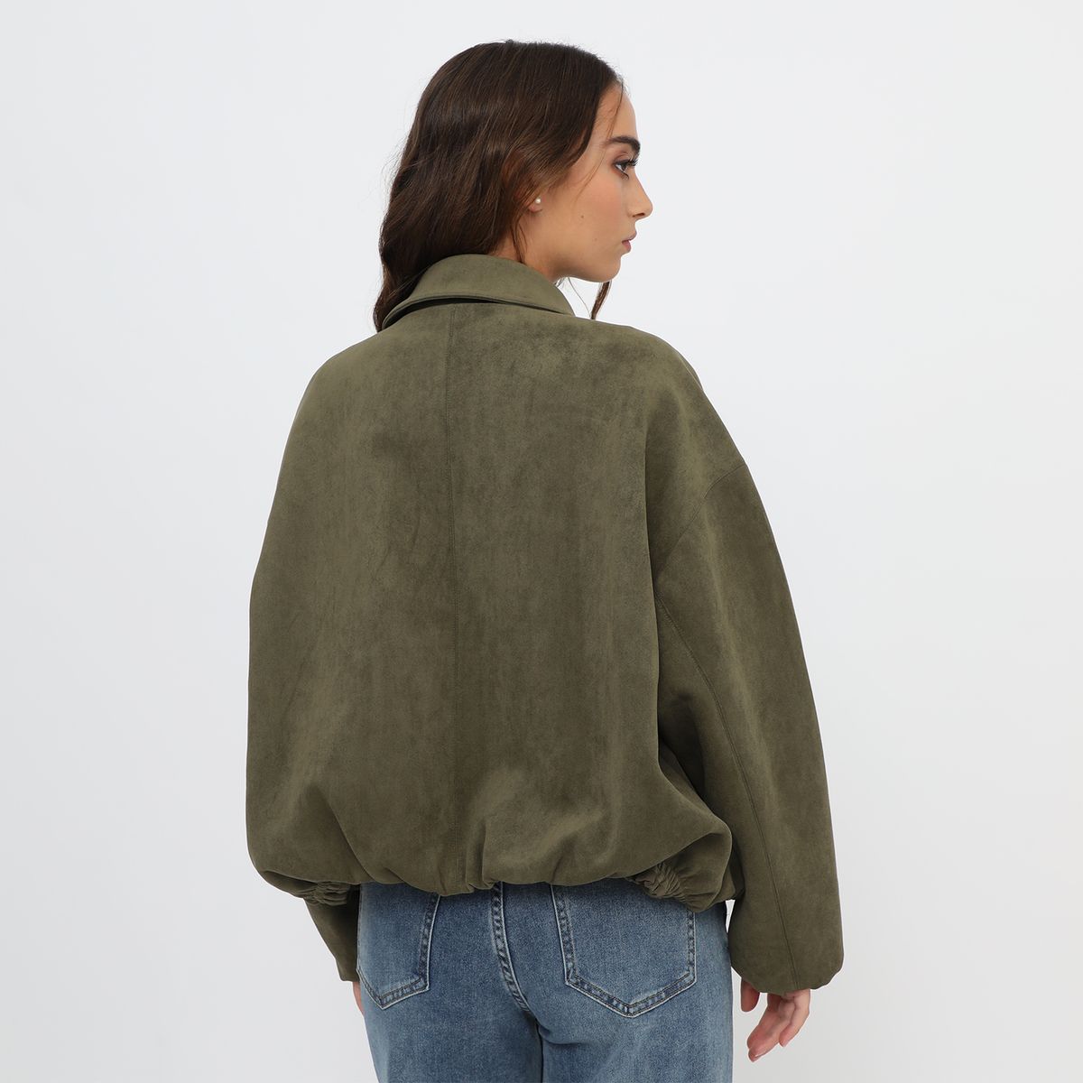 DENIMLAB - Casaca Bomber Efecto Suede Mujer Denimlab