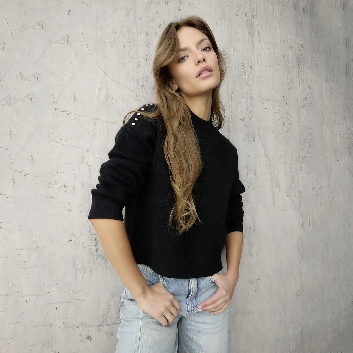 DENIMLAB - Chompa Manga Larga Mujer Denimlab