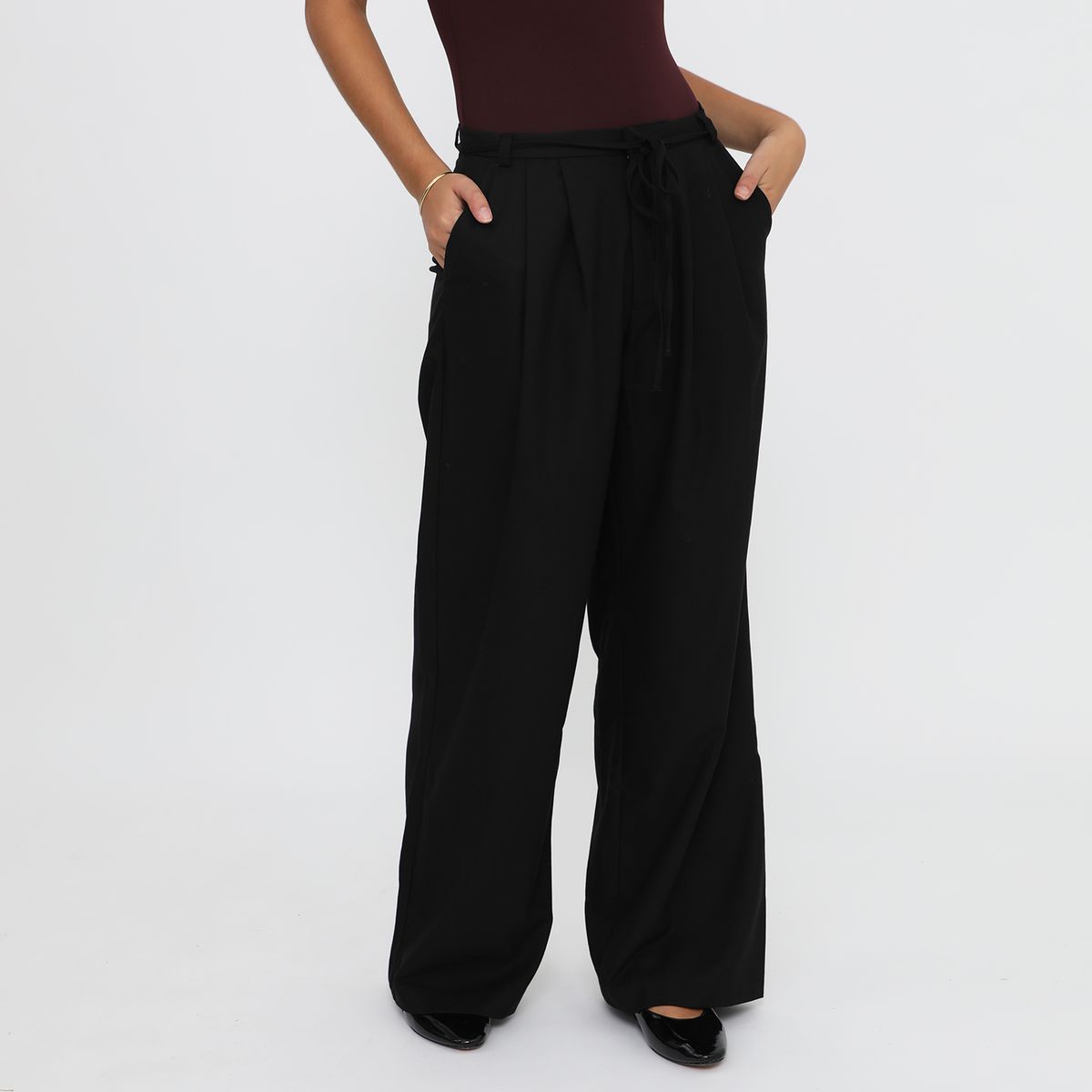 DENIMLAB - Pantalón Straight Tiro Medio Mujer Denimlab