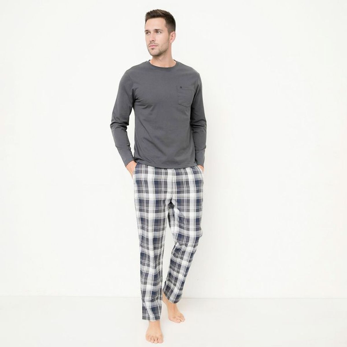 BENETTON - Pijama 100%Algodón Largo Hombre Benetton