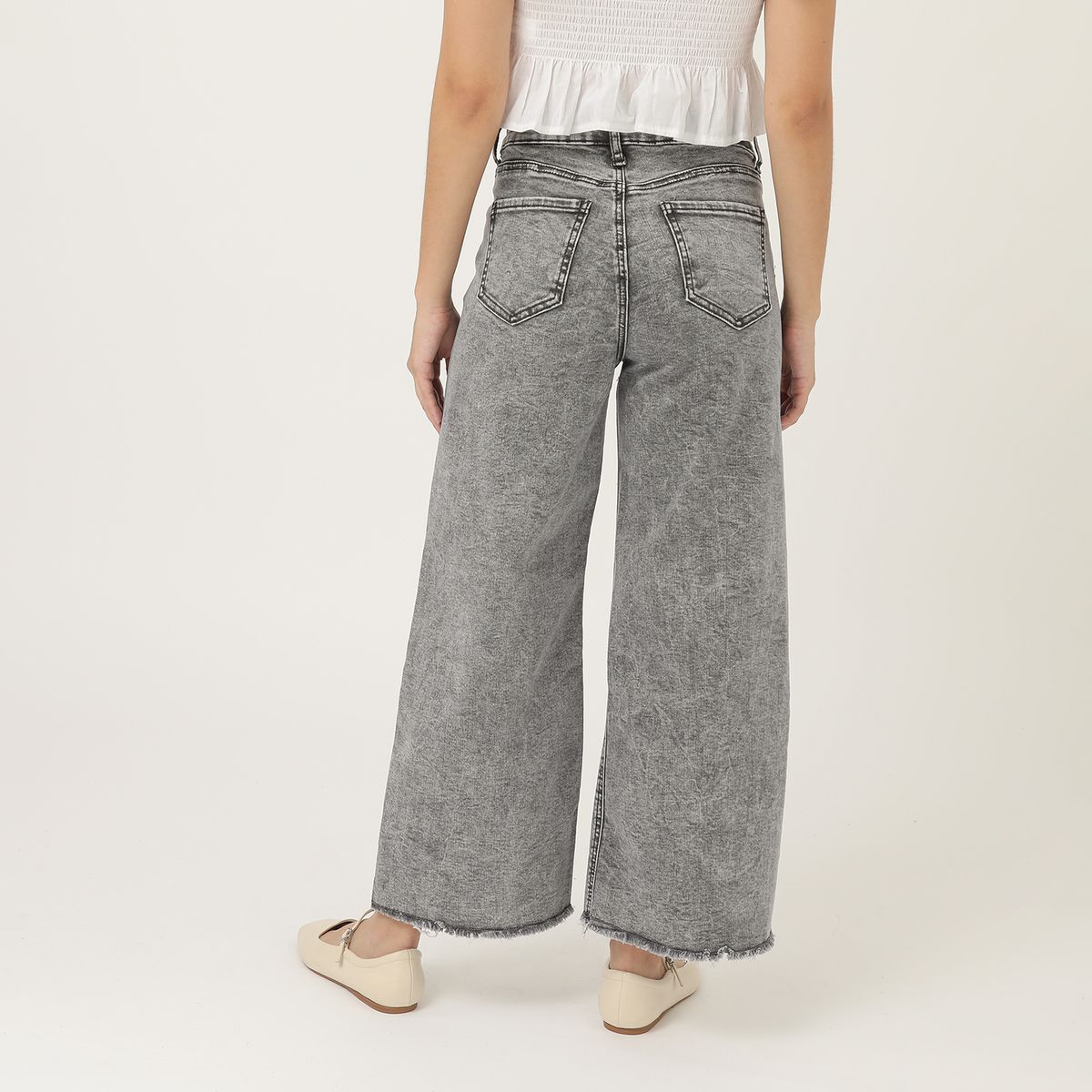 SYBILLA - Jean Wide Leg Tiro Alto Mujer Sybilla