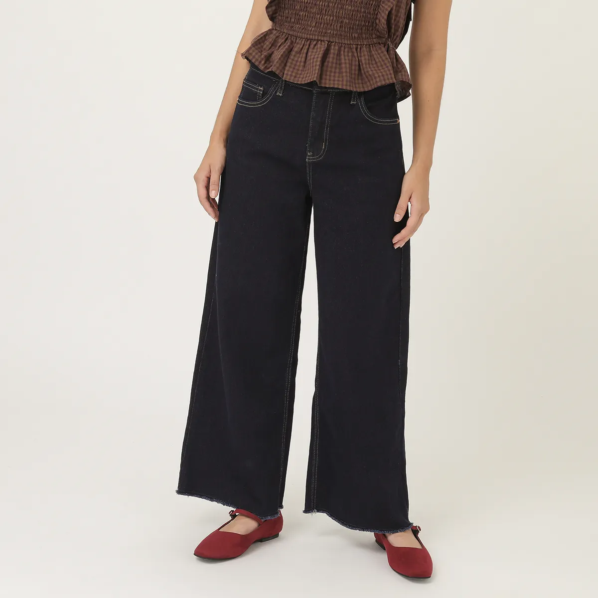 SYBILLA - Jean Wide Leg Tiro Alto Mujer Sybilla