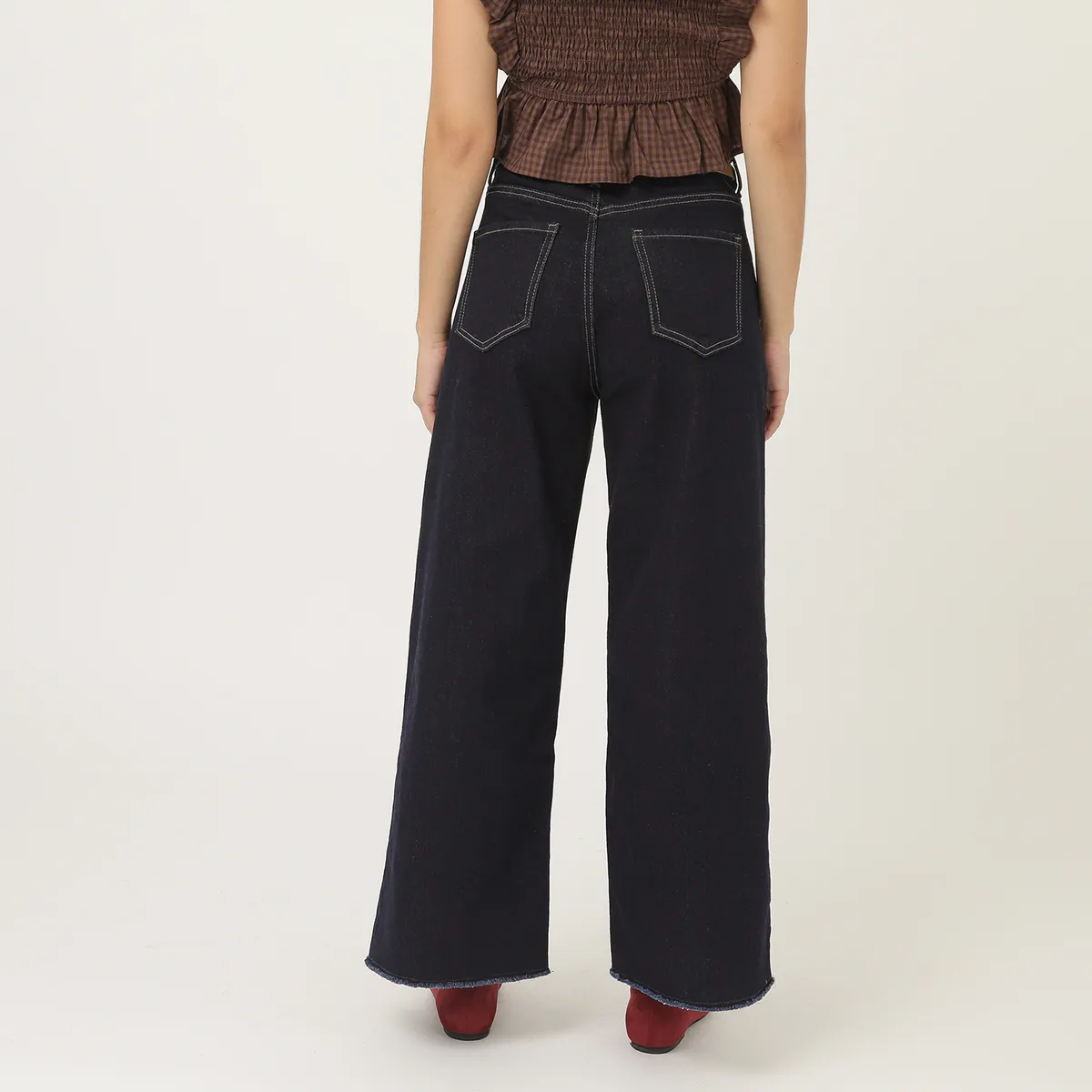 SYBILLA - Jean Wide Leg Tiro Alto Mujer Sybilla