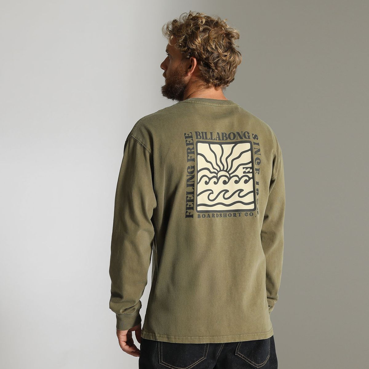 BILLABONG - Polo 100% Algodón Manga Larga Hombre Billabong