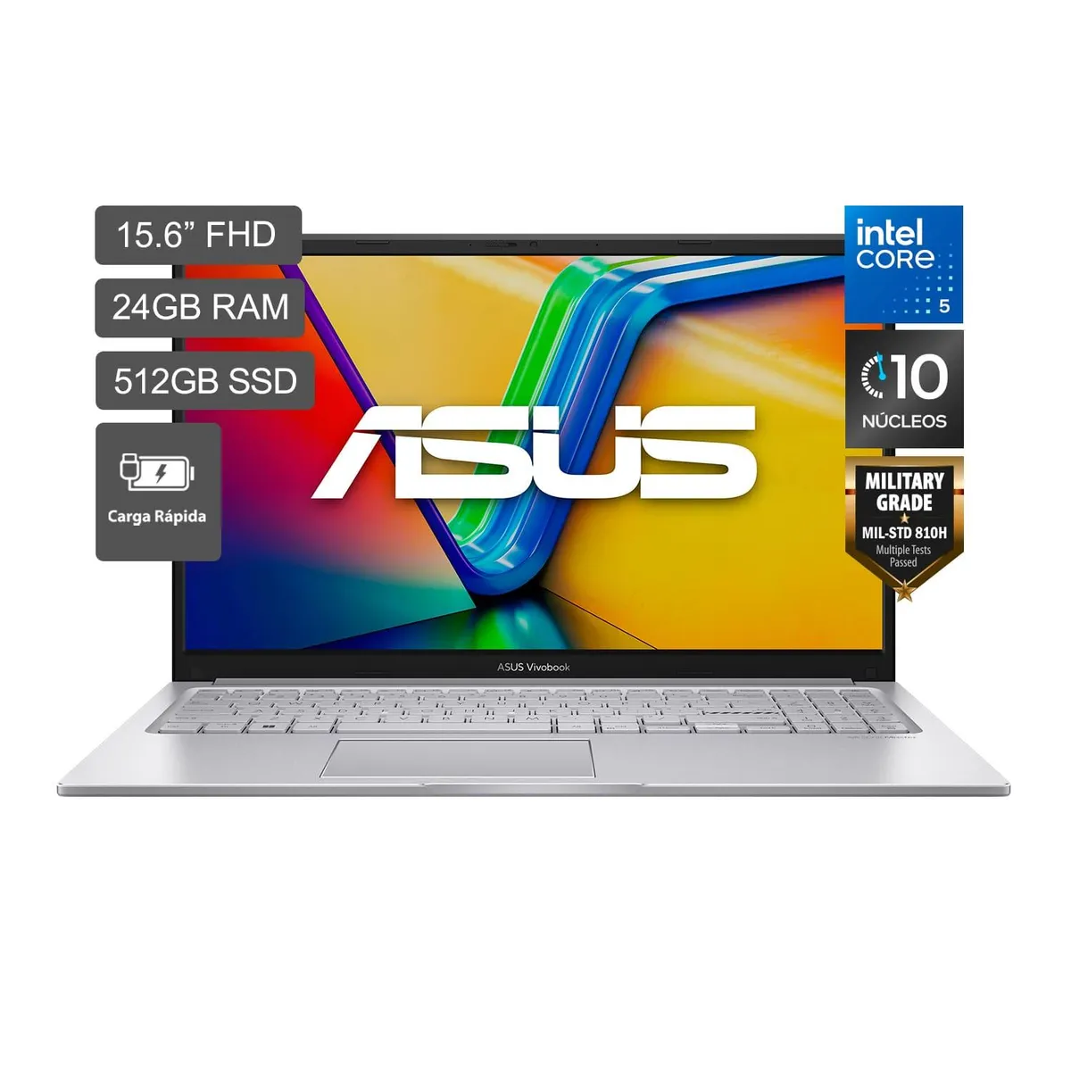 ASUS - Laptop Asus Vivobook 15 Intel Core 5 120u 24gb 512ssd 15.6" Fhd