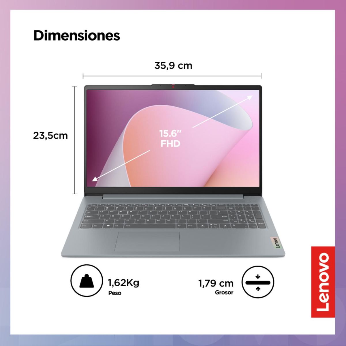 LENOVO - Laptop Lenovo Ideapad Slim 3 serie 7000 AMD Ryzen 5 16GB RAM 512GB SSD 15.6" FHD
