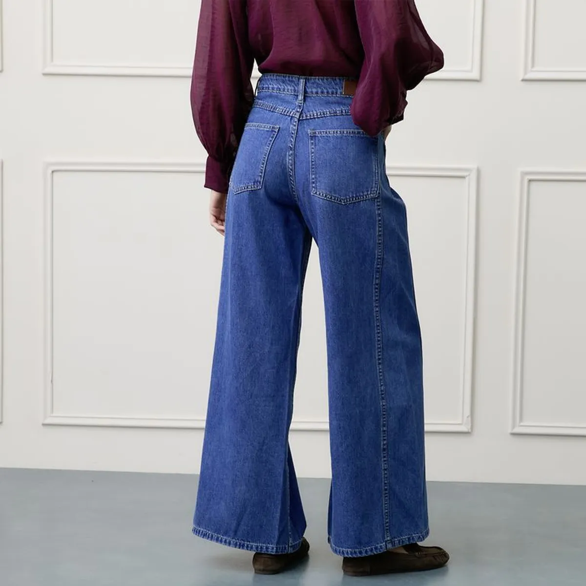 BASEMENT - Jean Straight Tiro Alto Mujer Basement