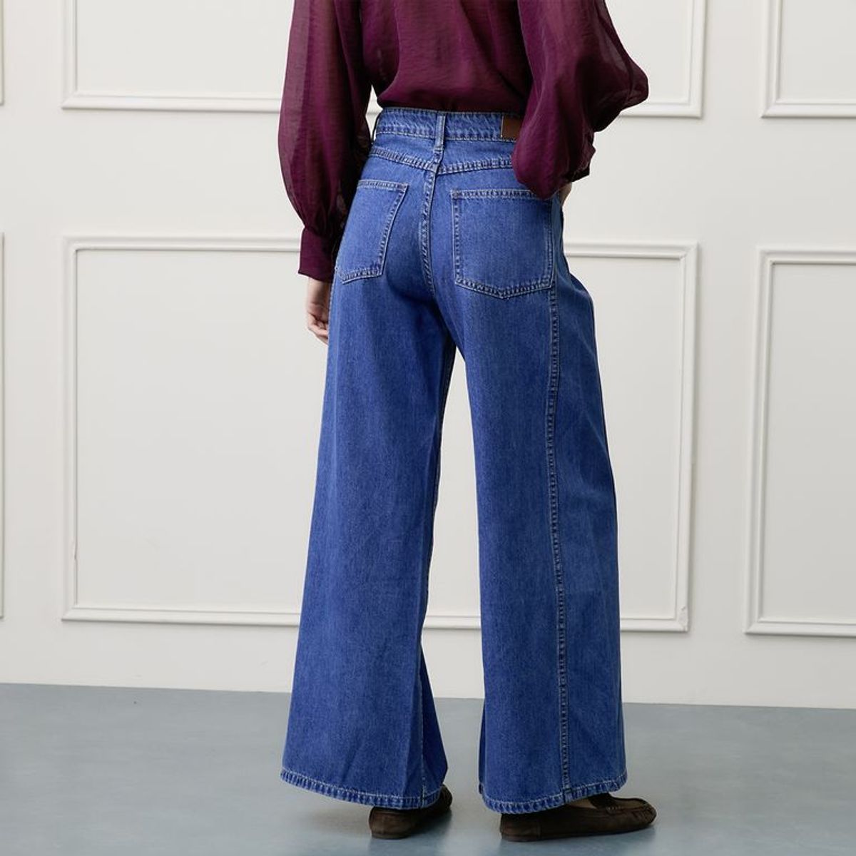 BASEMENT - Jean Straight Tiro Alto Mujer Basement