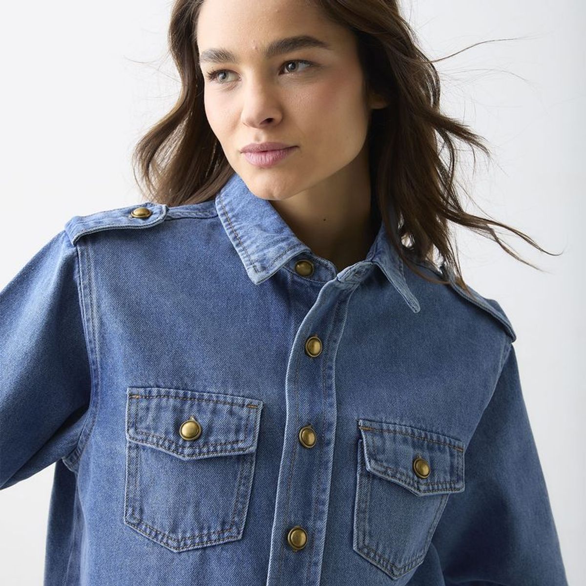 BASEMENT - Casaca Denim Mujer Basement