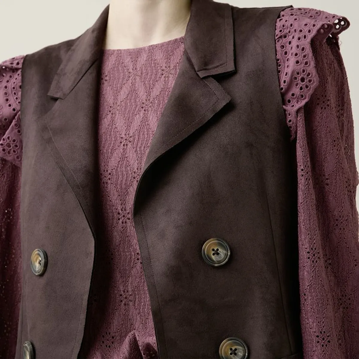 UNIVERSITY CLUB - Chaleco Suede Mujer University Club