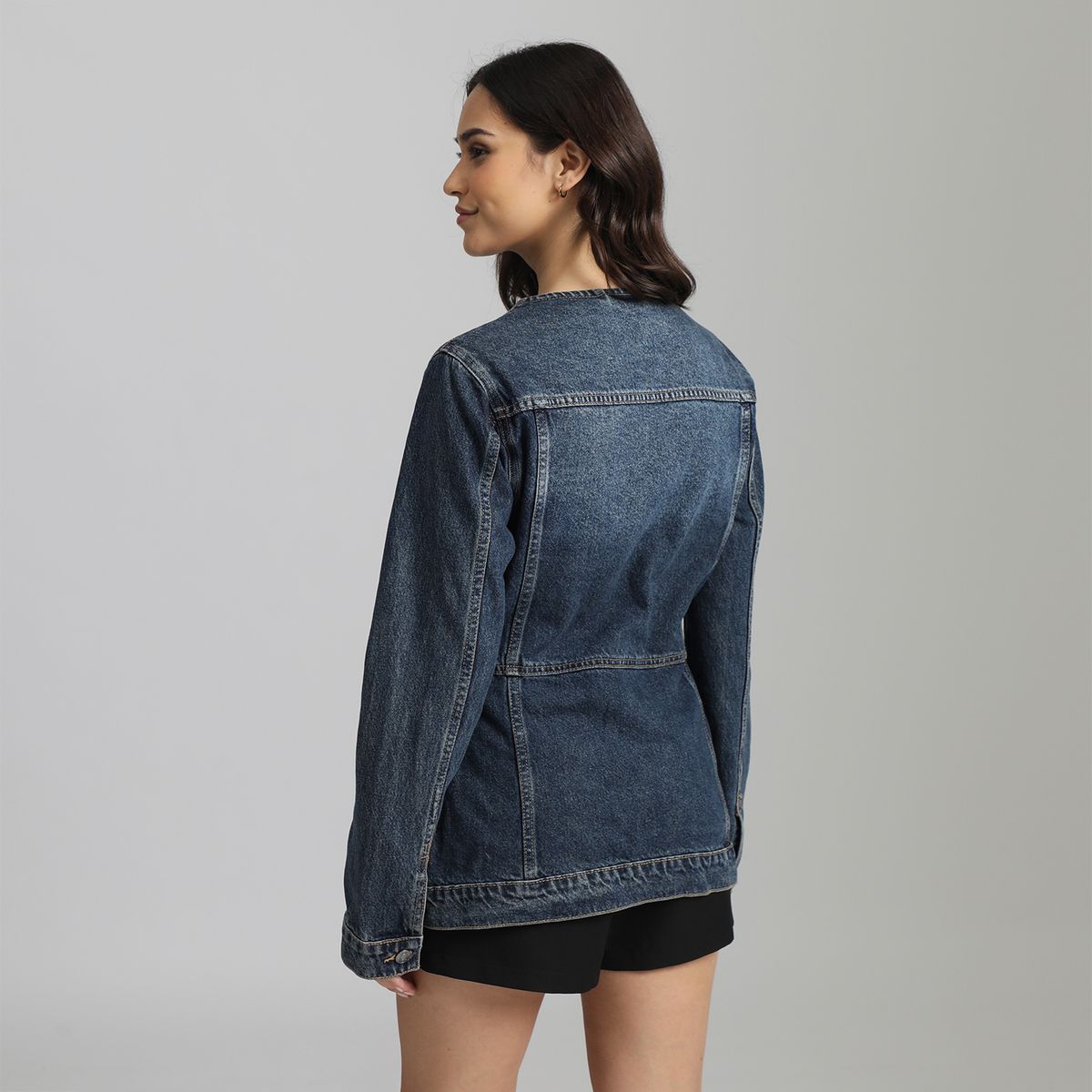 SYBILLA - Casaca Denim Mujer Sybilla