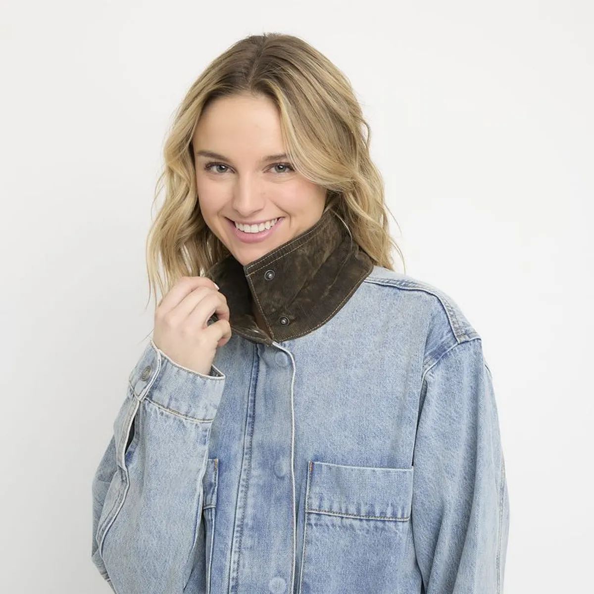 SYBILLA - Casaca Denim Mujer Sybilla