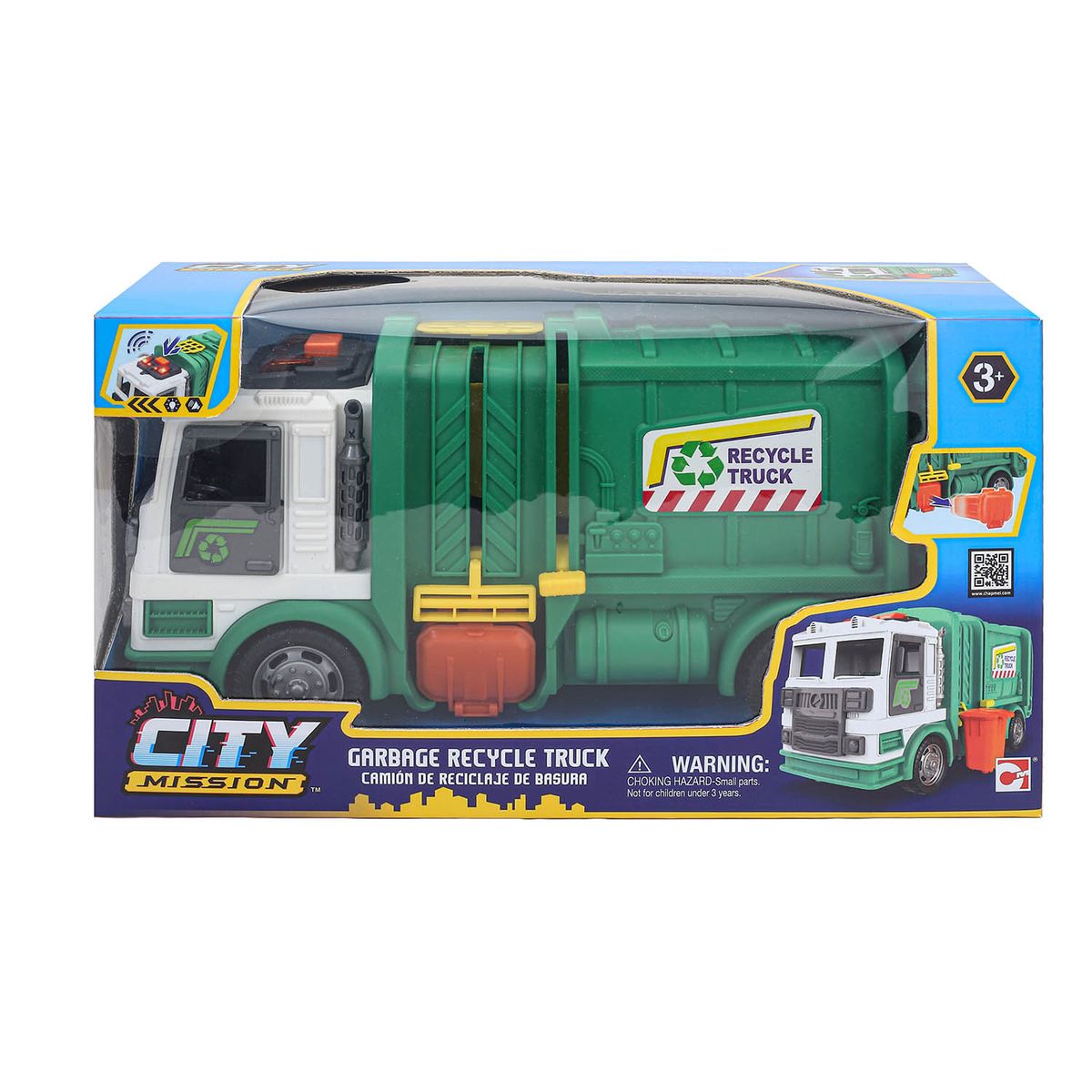 CITY MISSION - Juguete Camión De Reciclaje