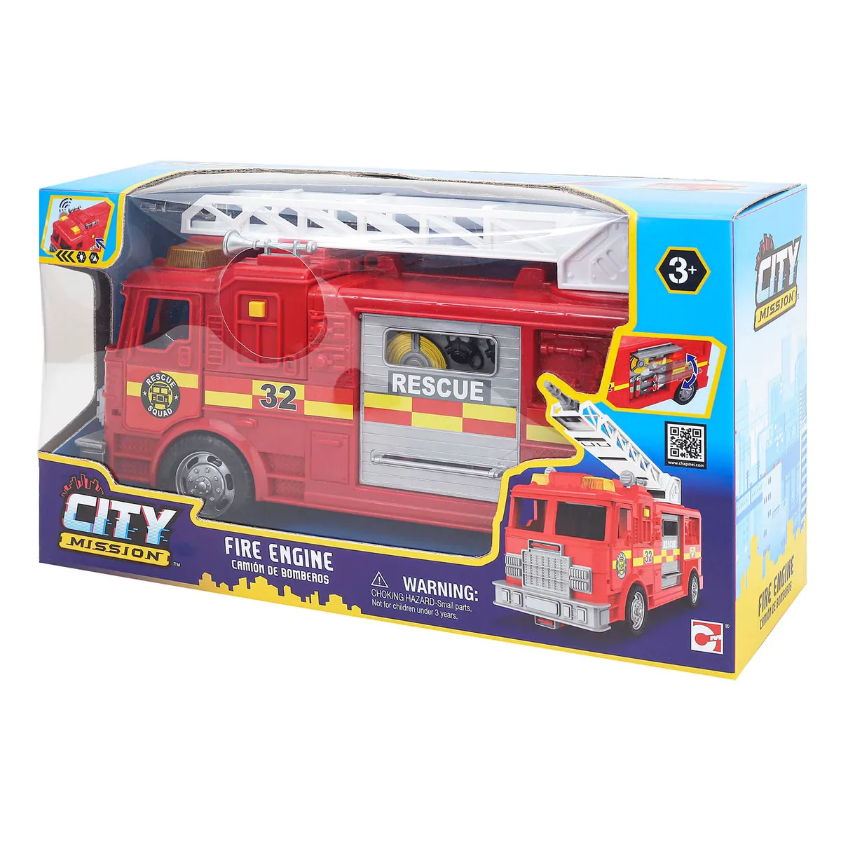 CITY MISSION - Juguete Camión de Bomberos