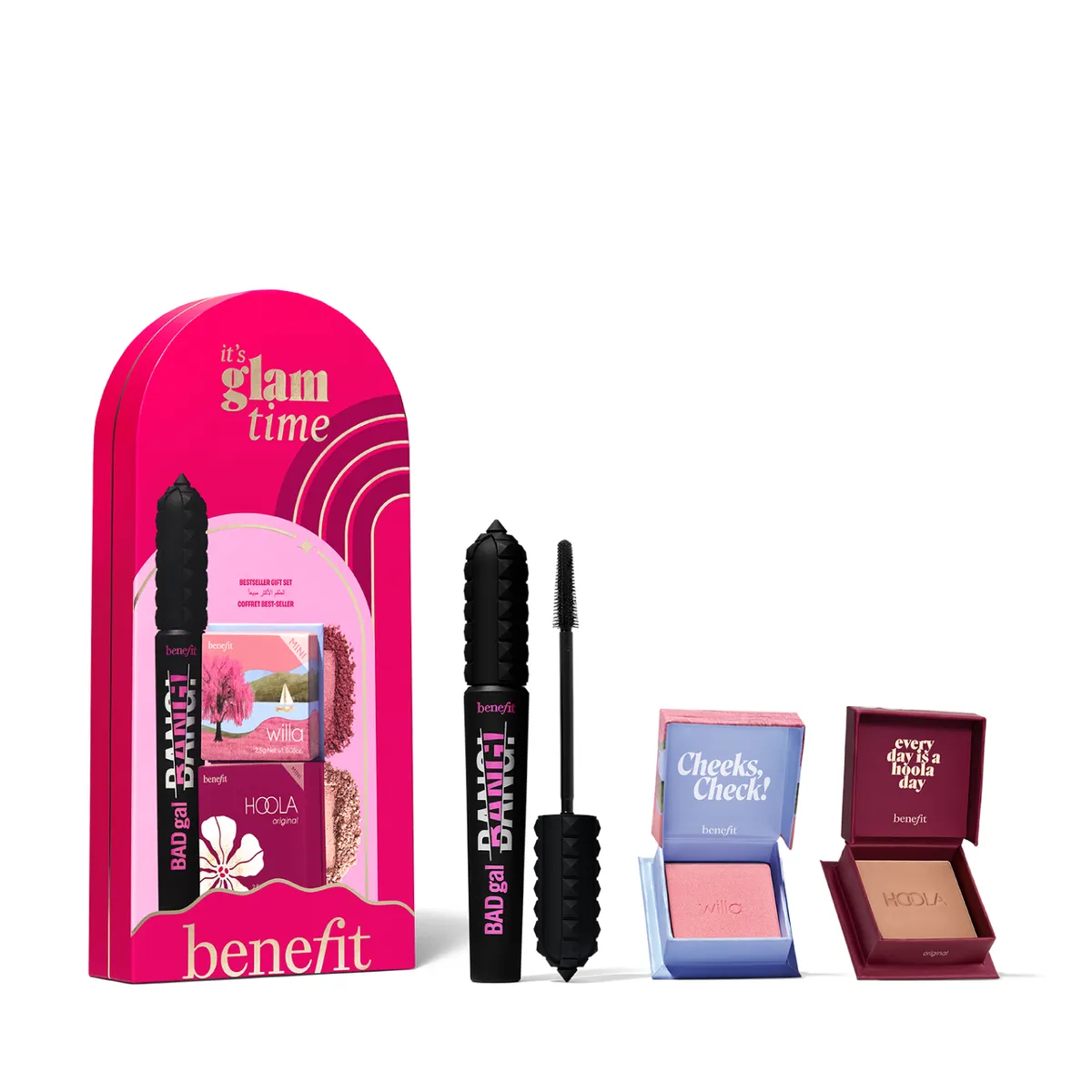 BENEFIT - Set It’s Glam Time - Badgal Bang, Hoola Mini,  Willa Mini - Benefit