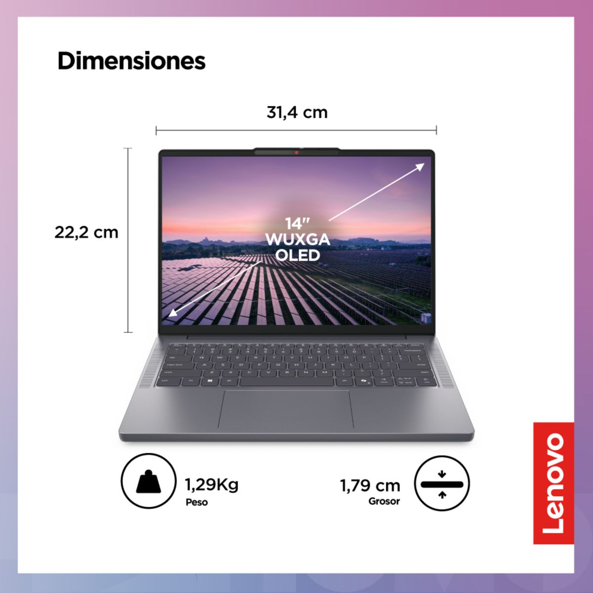LENOVO - Laptop Lenovo IdeaPad Slim 3 AMD Ryzen 7 16GB RAM 512GB SSD 14" OLED WUXGA