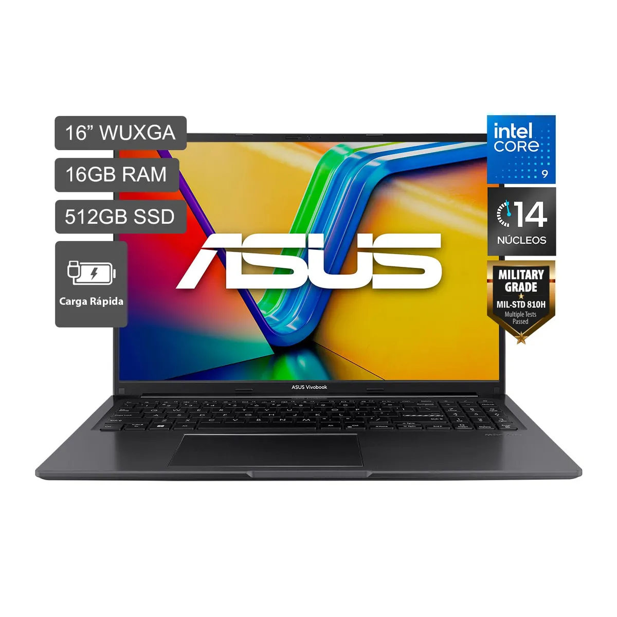 ASUS - Laptop Vivobook 16 Intel Core 9 270H 16GB 512SSD 16" WUXGA