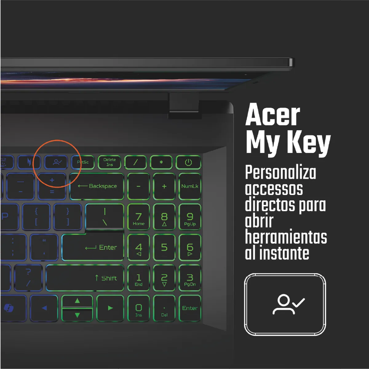 ACER - Laptop Gamer Nitro V AMD Ryzen 7-170 32GB 32GB 15.6" 180Hz FHD NVIDIA GeForce RTX 5060