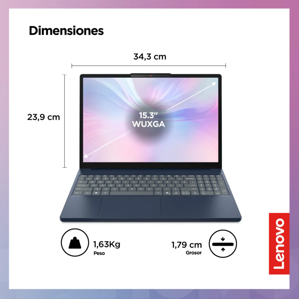 LENOVO - Laptop Lenovo IdeaPad Slim 3i Intel Core i7 16GB RAM 512GB SSD 15.3" WUXGA Tactil