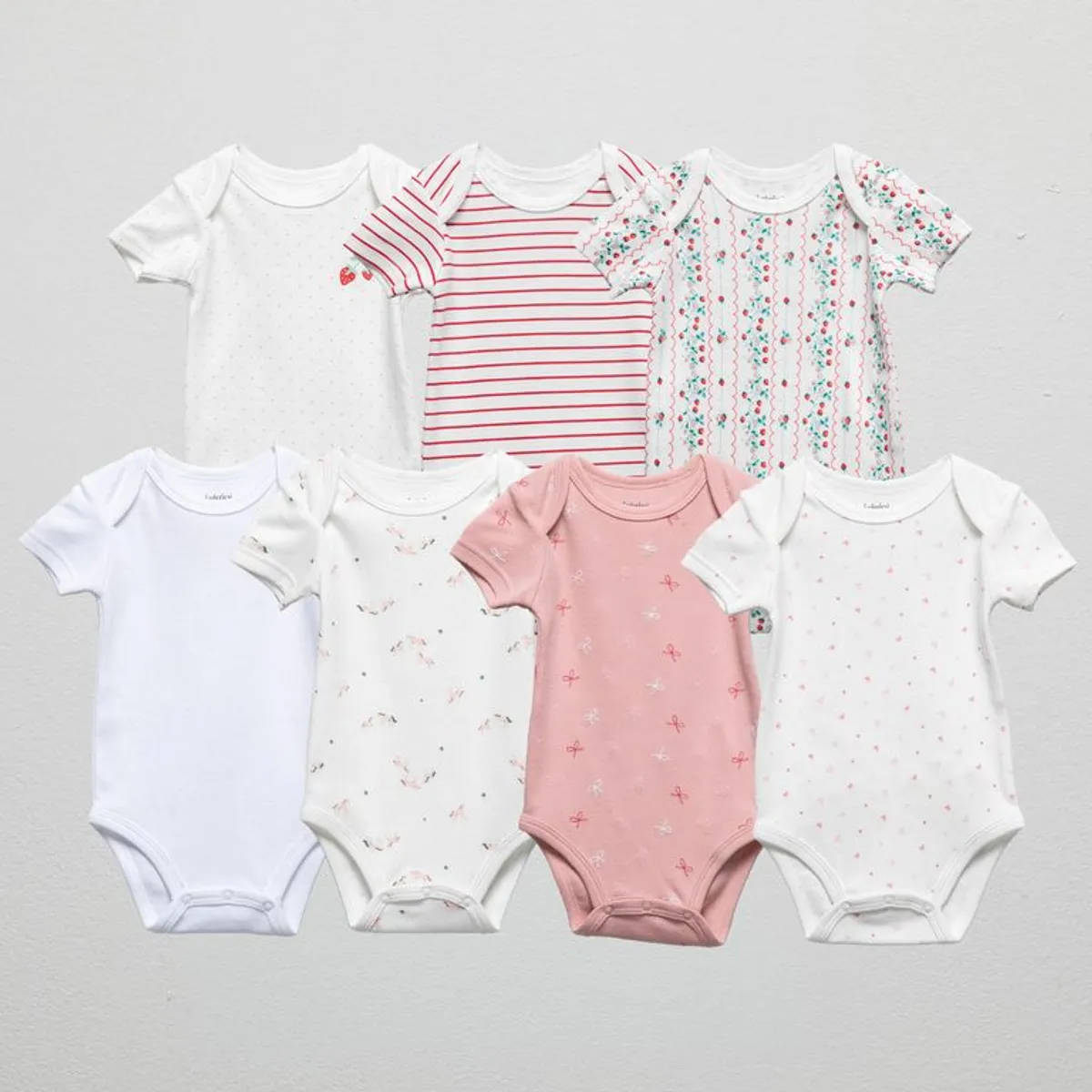 Body Bebé Niña Pack X7 Manga Corta Algodón Yamp YAMP | Falabella Perú