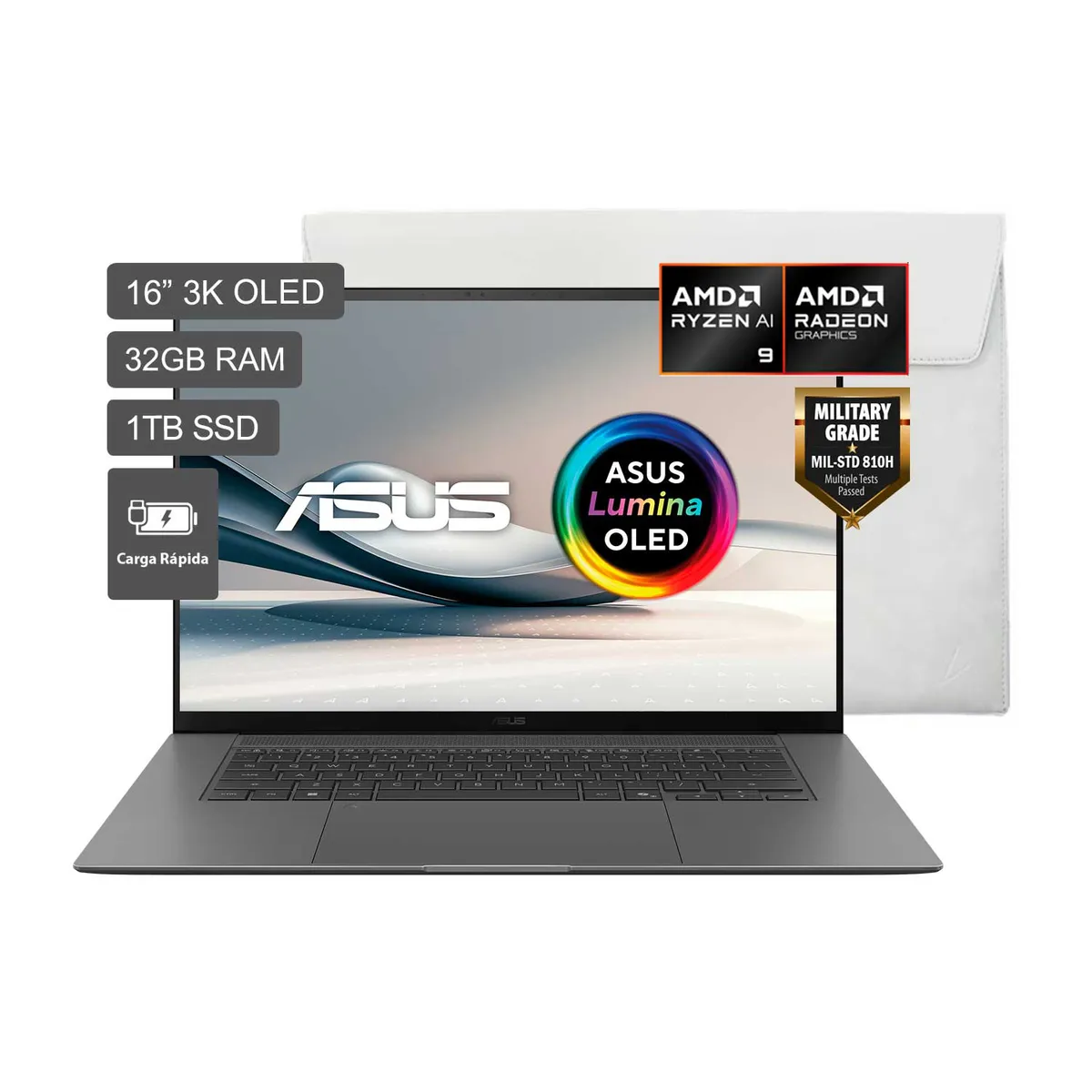 ASUS - Asus Zenbook S16 AMD Ryzen AI 9 465 32GB 1TBSSD 16" OLED