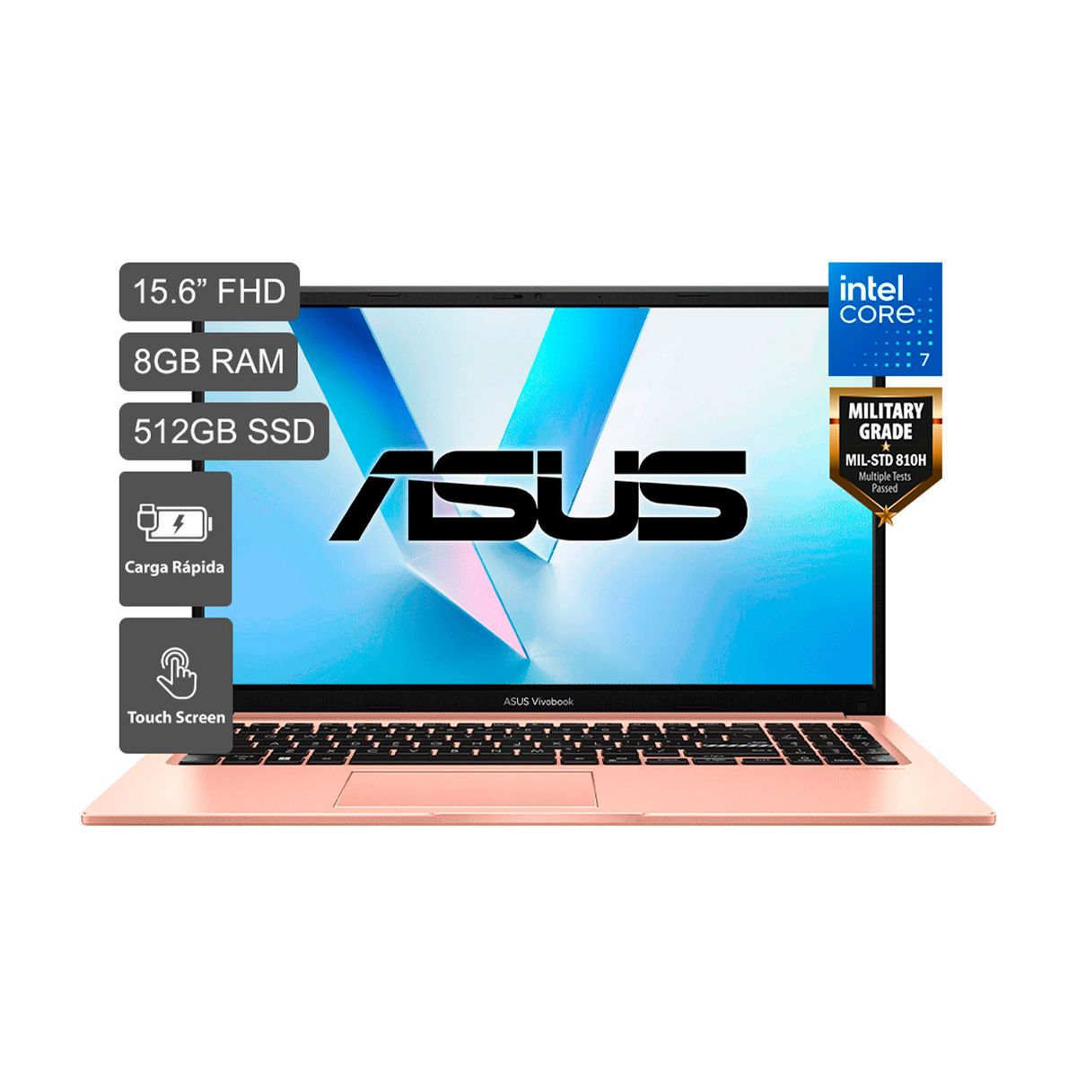 ASUS - ASUS Vivobook 15 Intel Core 7 350 8GB 512SSD 15.6" FHD