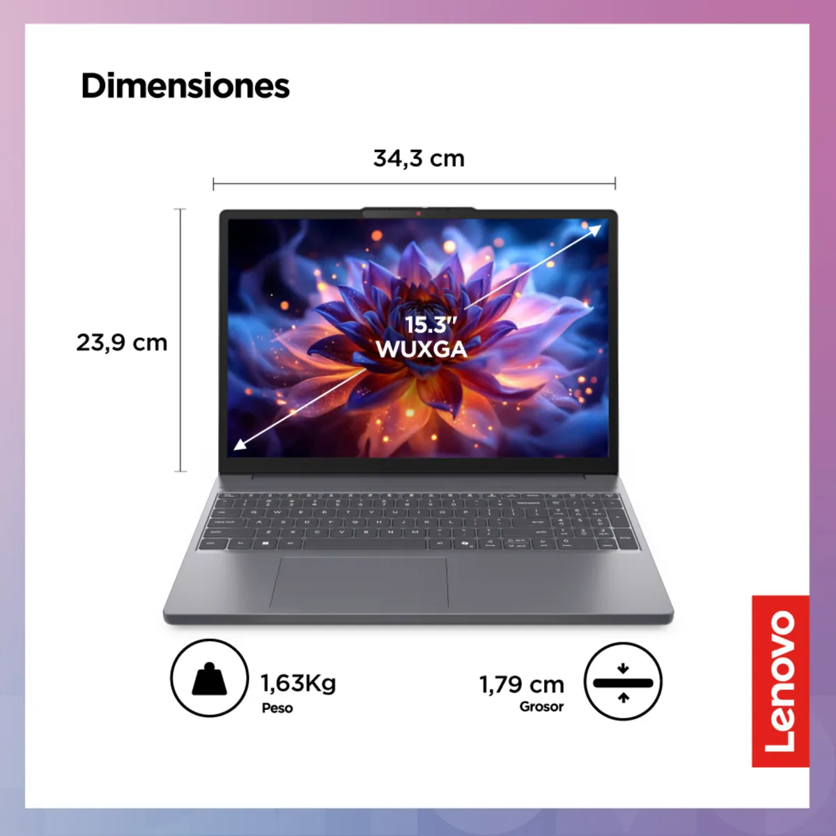 LENOVO - Laptop Lenovo Intel Core 5 8gb 512gb Ssd Ideapad Slim 3i 15.3" IPS WUXGA