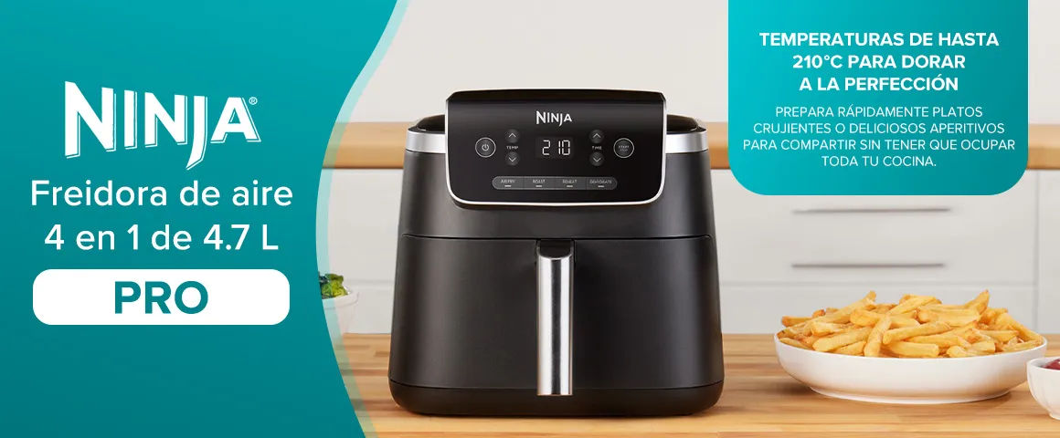 Freidora de aire Pro 4 en 1 de 4.7 litros Ninja
