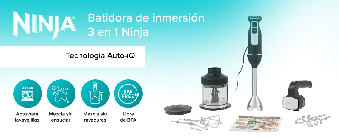 Batidora de inmersión  3 en 1 Ninja CI101