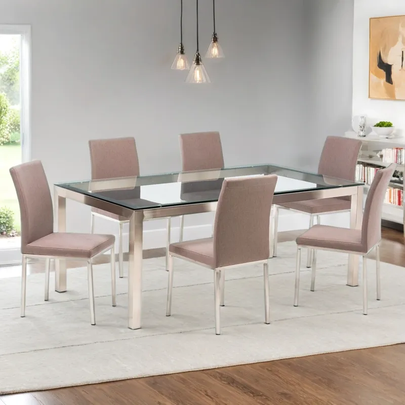 BASEMENT HOME - Juego de Comedor Positano con 6 Sillas