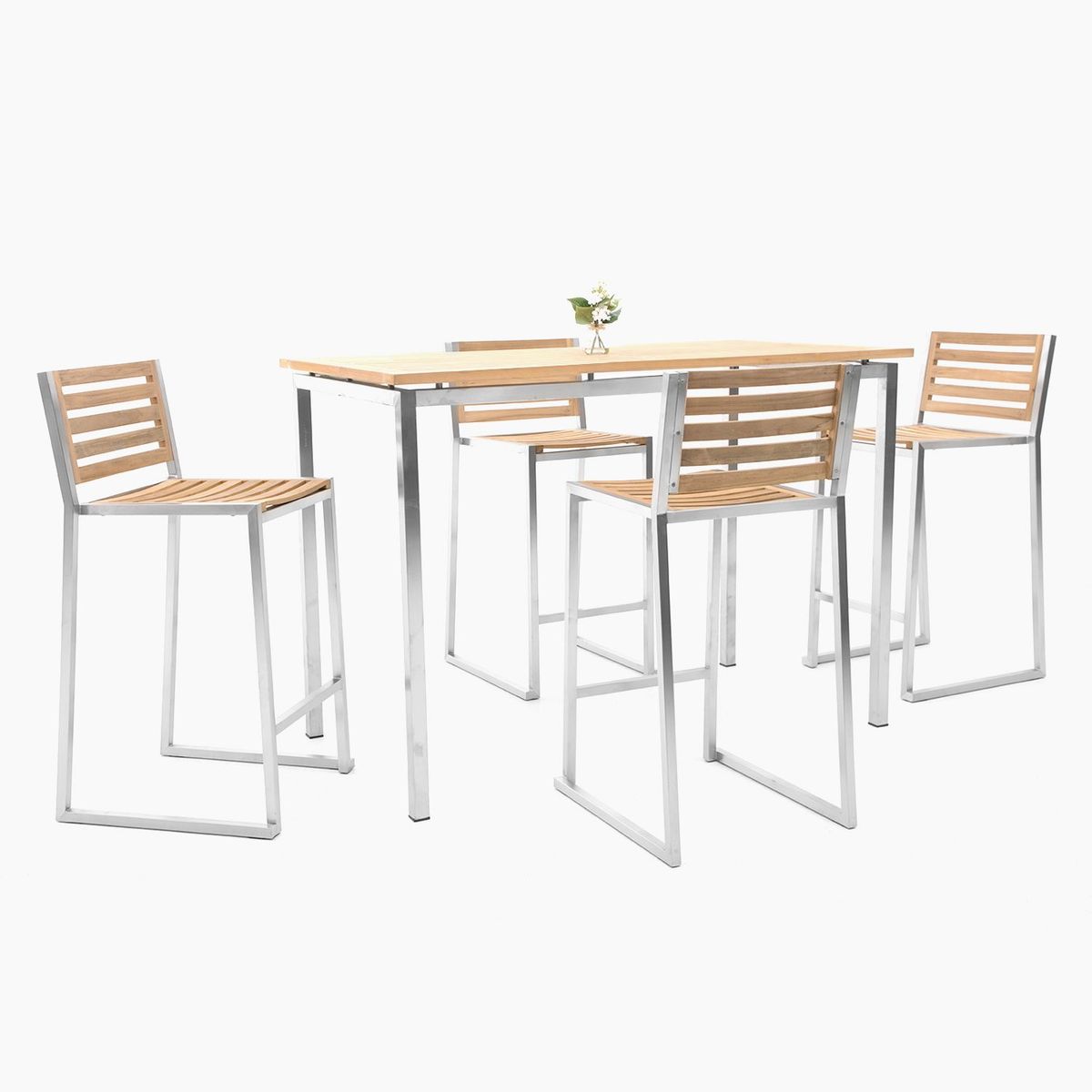  - Juego de Bar Kalimantan mesa + 4 bancos