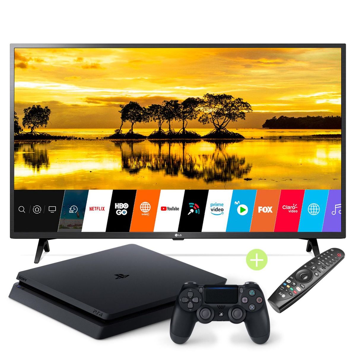 LG - Combo: Televisor LED 43" FHD SMART TV AI 43LM6300 + PS4 SLIM 1TB