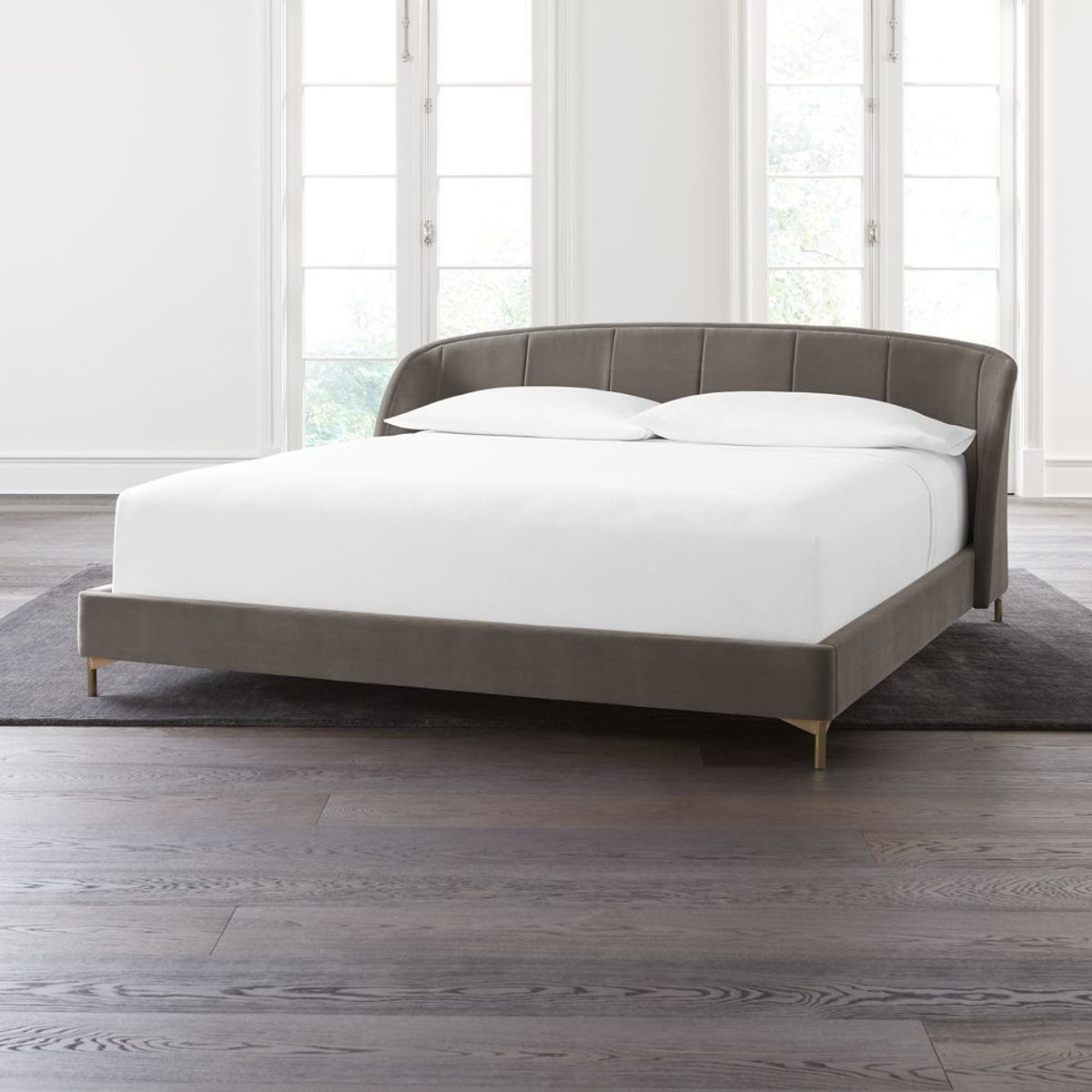  - Cama King Ava Gris