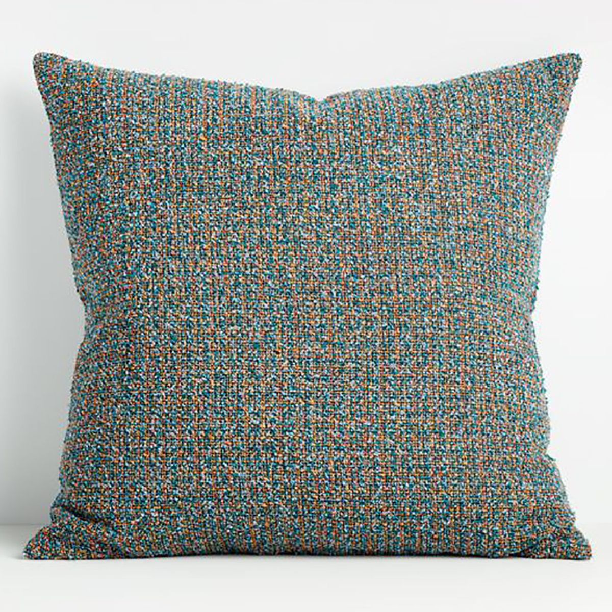 CRATE & BARREL - Cojín Freya Deep Lake con relleno de plumas 51x51cm
