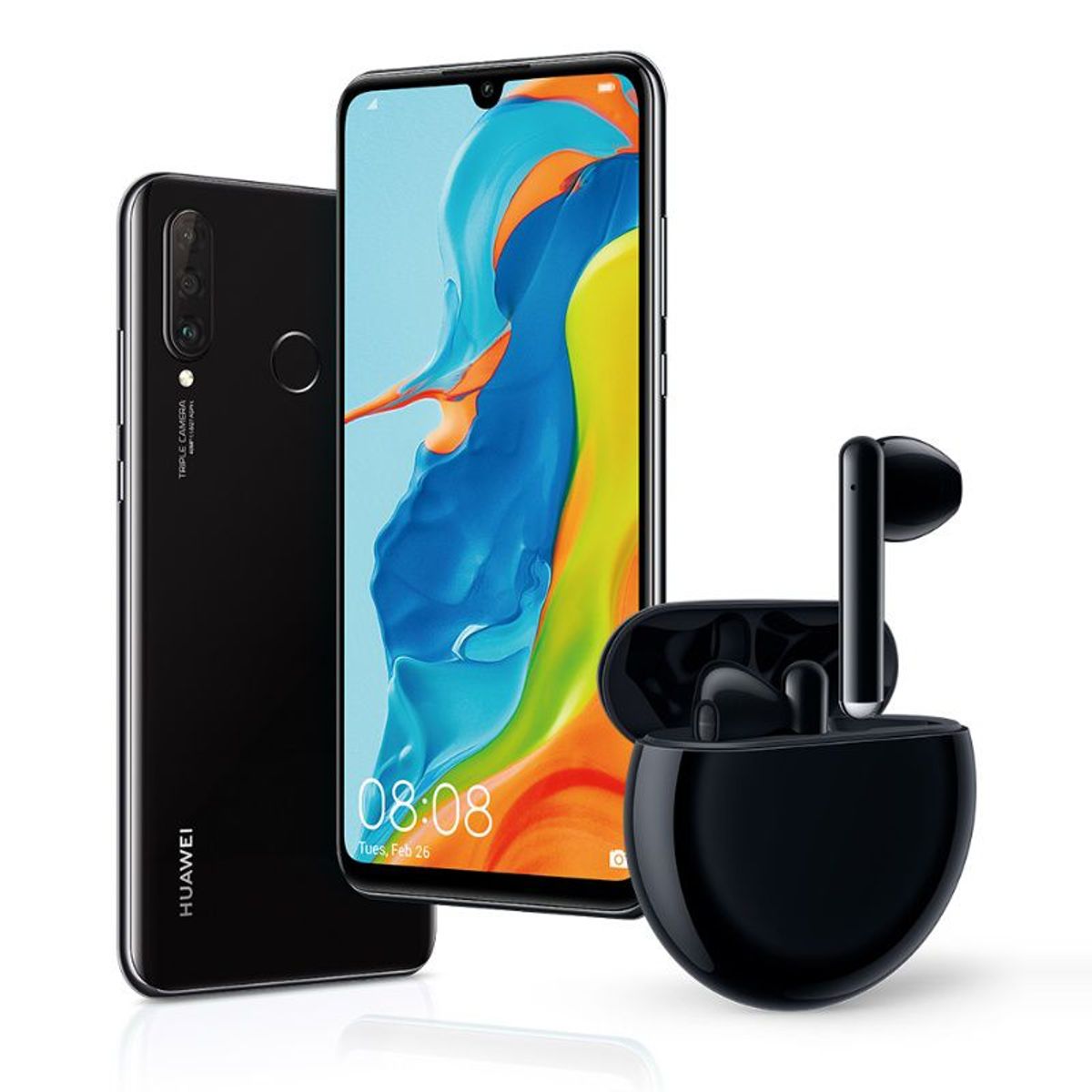 HUAWEI - P30 Lite Nueva Edición + Freebuds 3 + Smartwatch Latona Metal