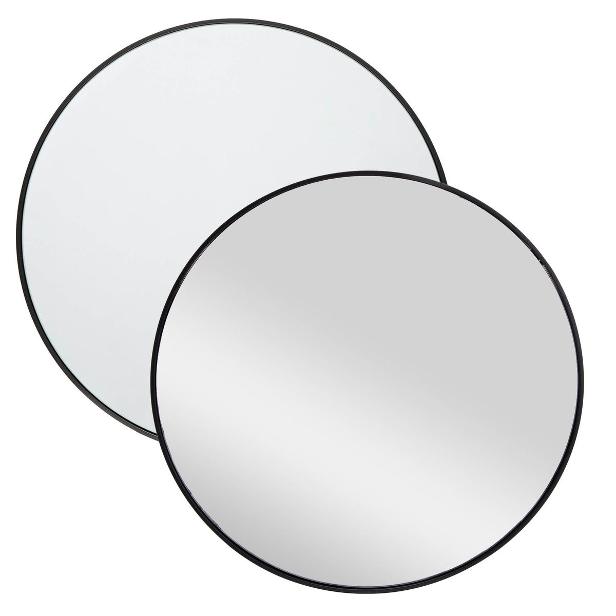 MICA - Set x2 Espejos Redondos Negros