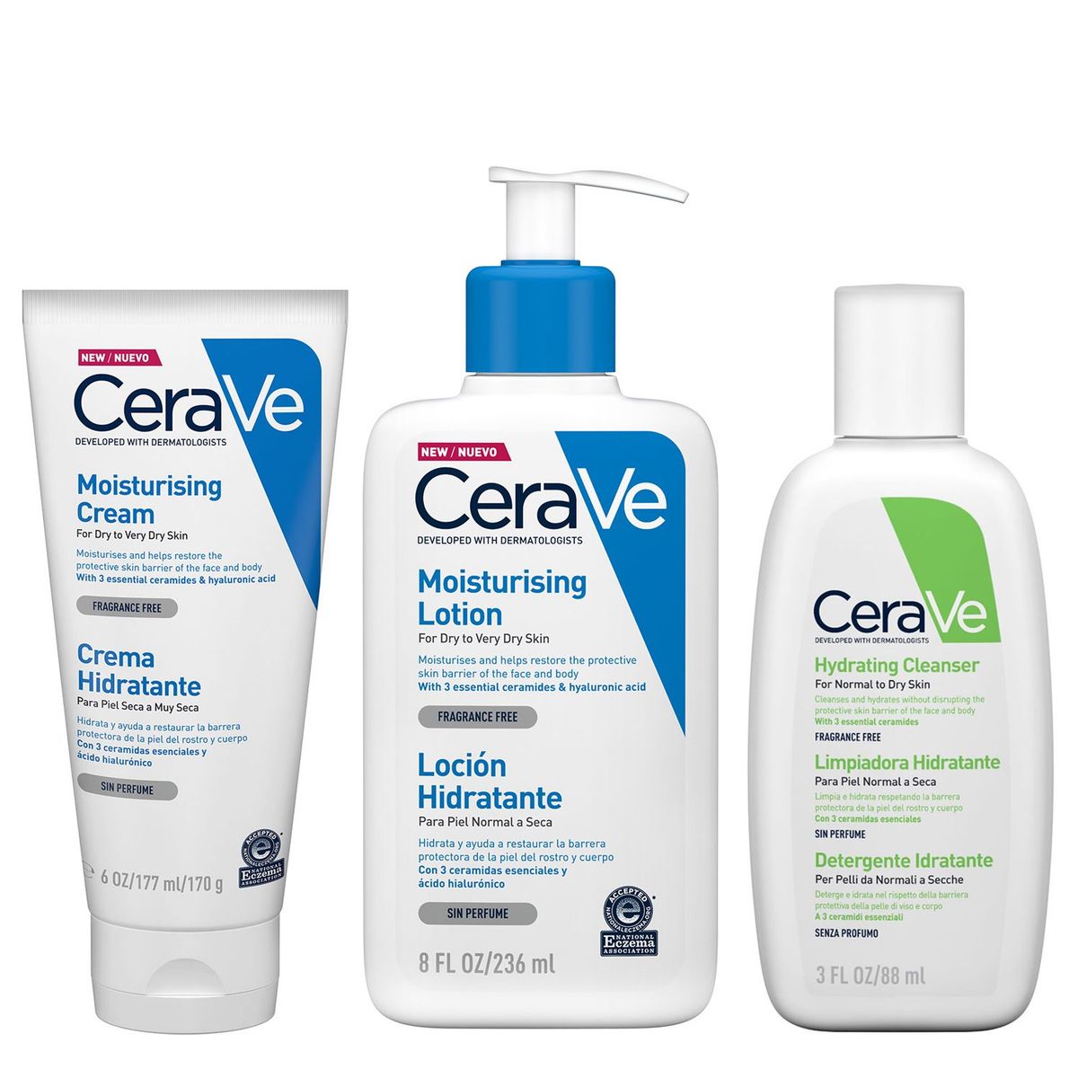 CERAVE - Pack Rutina Hidratación Cerave