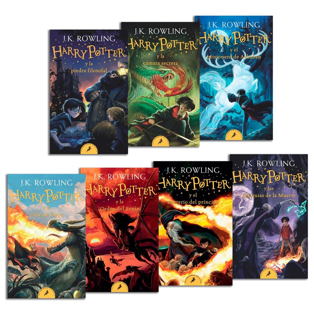 SALAMANDRA - Pack 7 Saga Harry Potter Pocket Version