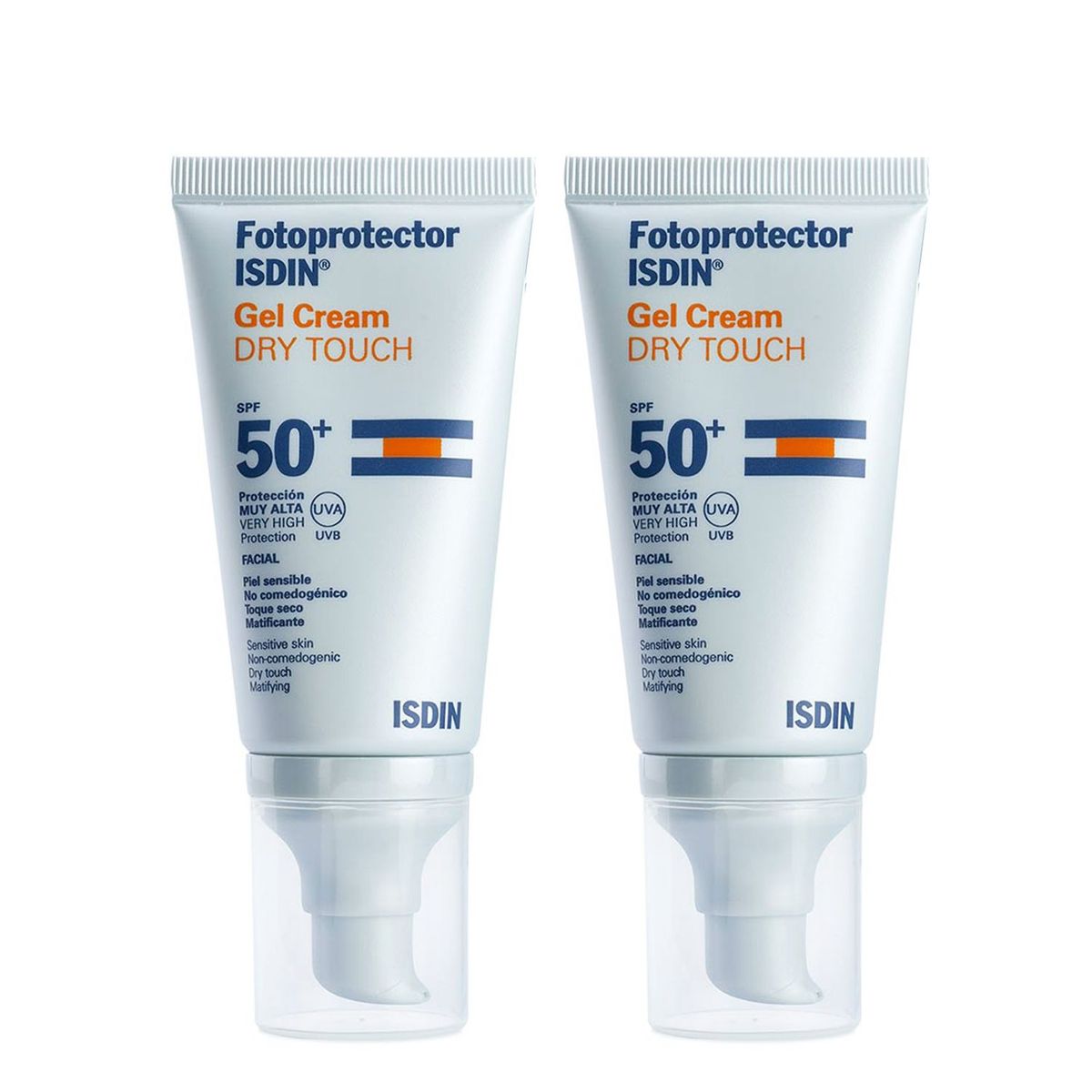ISDIN - Pack x2 Fotoprotector Gel Cream Dry Touch Spf50 ml
