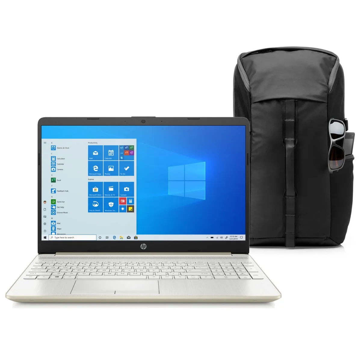 HP - HP Laptop 15-dw2033la Intel Core i5-1035G1 8GB Disco Duro 1TB 15.6" + Mochila HP Pavilion Tech Negra
