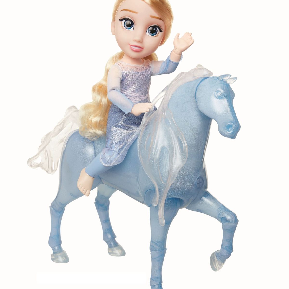 FROZEN - Combo Frozen Muñeca Elsa Articulada + Caballo Agua Con Luces