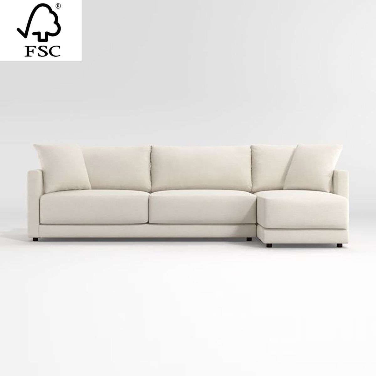 CRATE & BARREL - Seccional Gather 4 Cuerpos Derecho