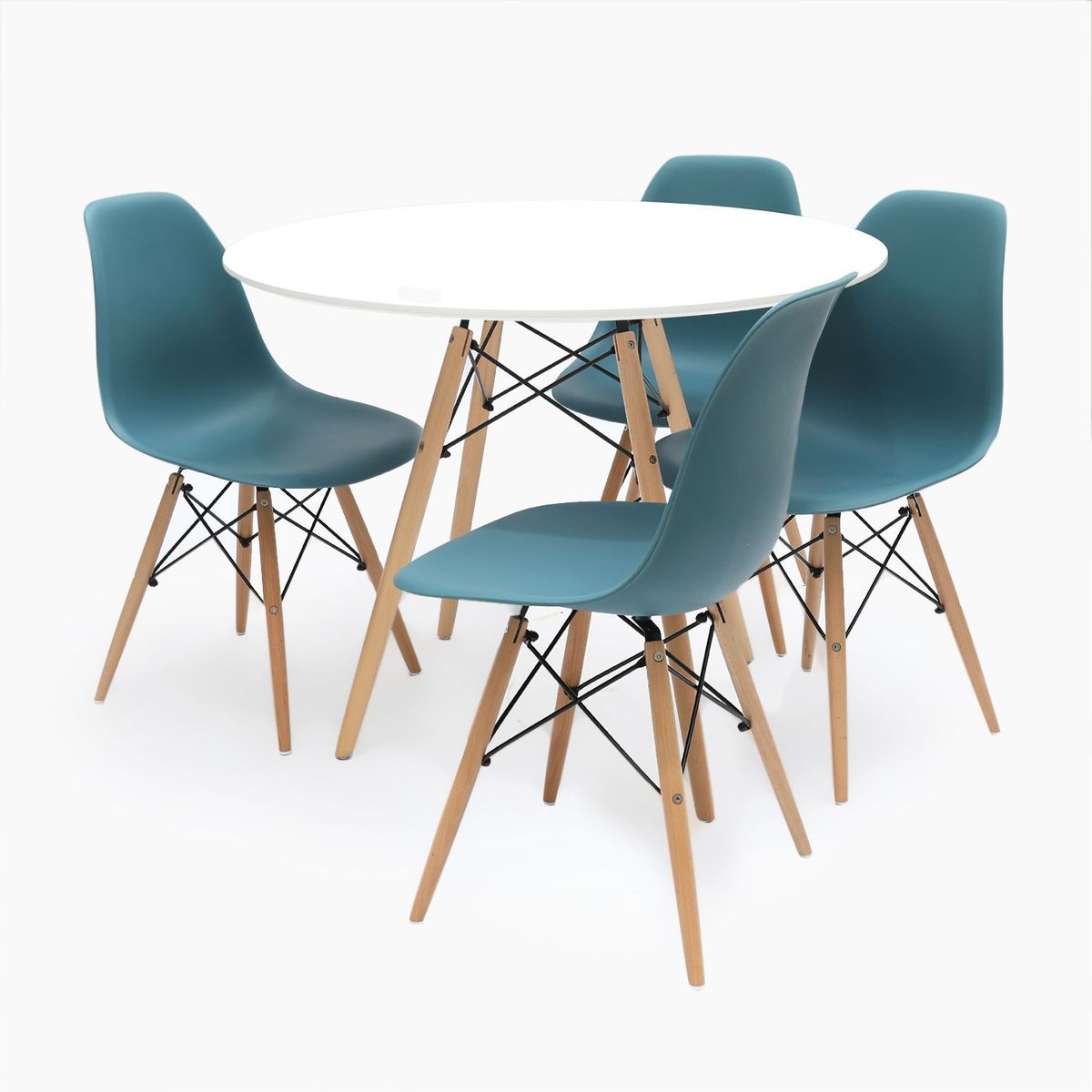 MICA - Juego de Comedor Bilund 4 Sillas