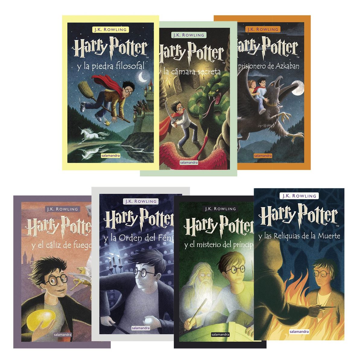SALAMANDRA - Saga Harry Potter Pack 7 Tapa Dura
