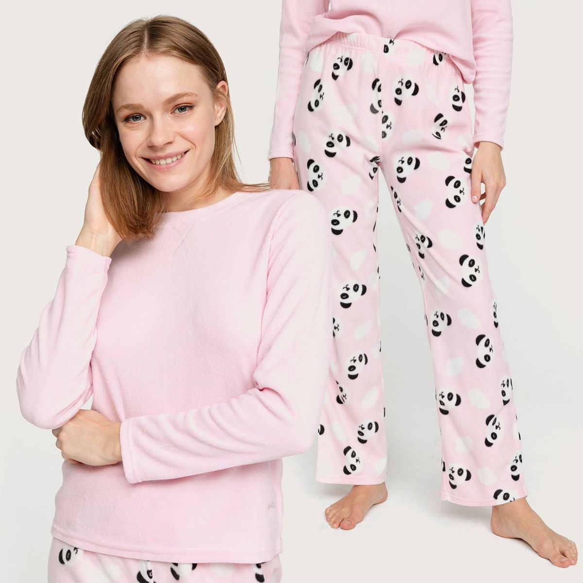 SYBILLA - Pijama de Polar Mujer