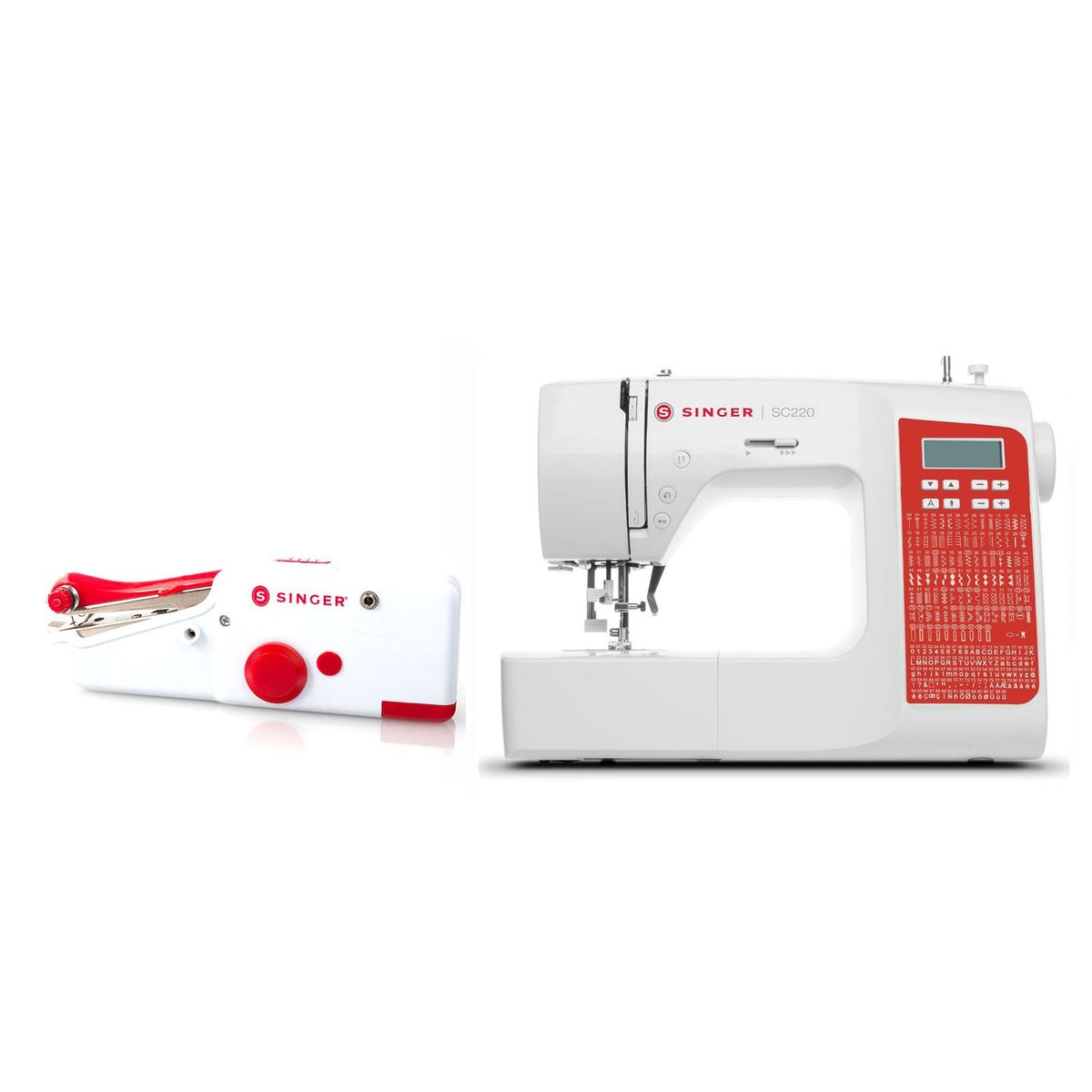 SINGER - Combo: SC220 - Singer + Máquina Manual Portátil Singer